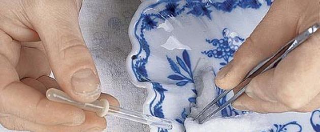 Реставрация керамики в домашних условиях. Фарфоровые статуэтки: ремонт и правильный уход. Ремонт волосяных трещин